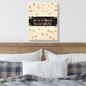 Toile Belle Peach et rose Shabby Chic Designer (Insitu(Chambre))