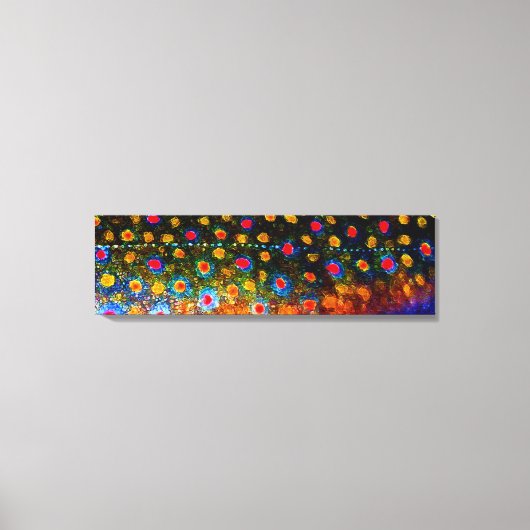 Toile "Belle peau, truite de ruisseau" par James Lady (Recto)