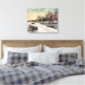 Toile Belle peinture d'hiver Landescape Peinture Art Can (Insitu(Chambre))
