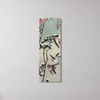 Belle peinture japonaise ancienne d'oiseaux et de