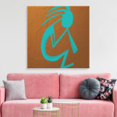 Toile Belle peinture Turquoise Kokopelli (Insitu(Salon))