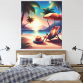Toile belle plage (Insitu(Chambre))