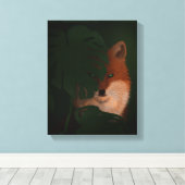 Toile Belle renard rustique (Insitu (Plancher de Bois))