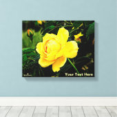 Toile Belle Rose Jaune (Insitu (Plancher de Bois))