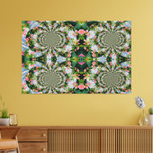 Toile Belle roses roses rouges rétro aquarelle fleurie (Insitu(Salon))