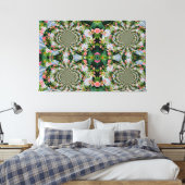 Toile Belle roses roses rouges rétro aquarelle fleurie (Insitu(Chambre))