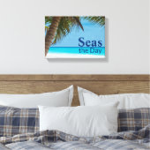 Toile Belle scène de plage tropicale Mer le jour (Insitu(Chambre))