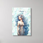 Toile Belle sirène à ailes bleues (Recto)