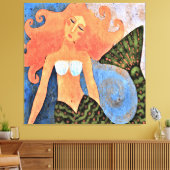 Toile Belle Sirène Abstraite peinture numérique (Insitu(Salon))