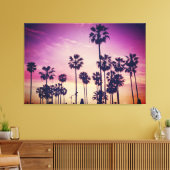 Toile Belle Sunset Palm Tree Beach Vibe (Insitu(Salon))