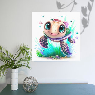 Toile Belle tortue