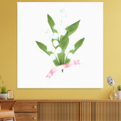 Toile Belle vinta fleurie oublie-me-pas blanc fleurs pas (Insitu(Salon))