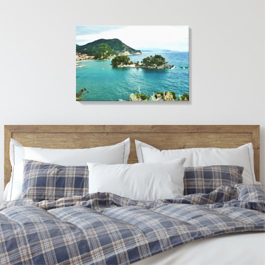 Toile Belle vue sur l'îlot de Parga, Grèce (Insitu(Chambre))