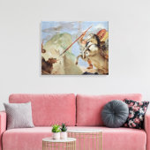 Toile Bellerophon, à cheval Pegasus, tuant la Chimera, (Insitu(Salon))