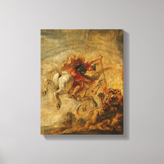 Toile Bellerophon Riding Pegasus Combattre la Chimera (Recto)
