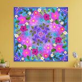 Toile Belles baies et fleurs de Boho (Insitu(Salon))