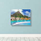 Toile Belles cabanes sur l'eau à Bora Bora (Insitu (Plancher de Bois))