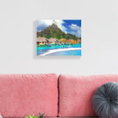 Toile Belles cabanes sur l'eau à Bora Bora (Insitu(Salon))