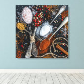 Toile Belles épices en cuillères (Insitu (Plancher de Bois))