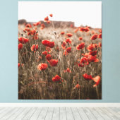 Toile belles fleurs de coquelicot (Insitu (Plancher de Bois))