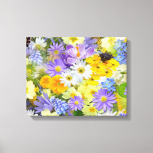 Toile Belles Fleurs de Printemps Enveloppées Canvas