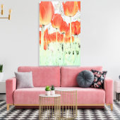 Toile belles fleurs de tulipe rouge (Insitu(Salon))