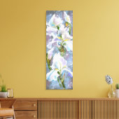 Toile Belles fleurs d'iris blanches - Peinture originale (Insitu(Salon))