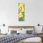 Toile Belles Fleurs d'Iris Jaune - Peinture Originale (Insitu(Chambre))
