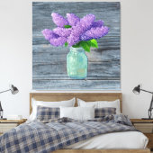 Toile Belles Lilacs En Mason Jar Rustique (Insitu(Chambre))