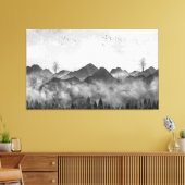 Toile Belles montagnes et forêt de Misty (Insitu(Salon))