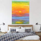 Toile Belles nuances de coucher de soleil (Insitu(Chambre))