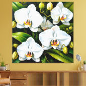Toile belles orchidées blanches (Insitu(Salon))