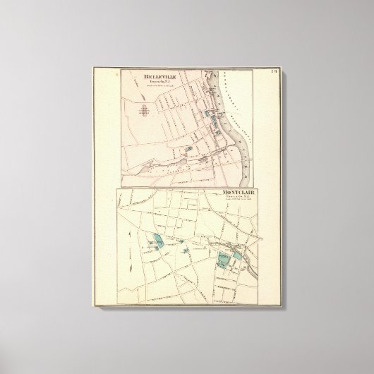 Toile Belleville, Montclair, NJ (Recto)