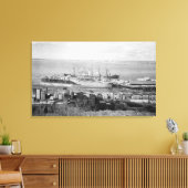 Toile Bellingham, WA Docks Vue des navires de bois (Insitu(Salon))