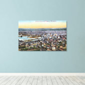 Toile Bellingham, Washington - Aerial of City (Insitu (Plancher de Bois))