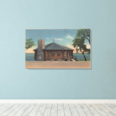 Toile Bemidji, MN - Vue de la cheminée des États Bldg (Insitu (Plancher de Bois))