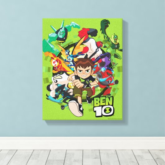 Toile Ben 10 Alien Rush Graphique (Insitu (Plancher de Bois))