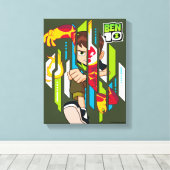 Toile Ben 10 Transformation de l'ADN de l'hémataste (Insitu (Plancher de Bois))