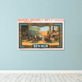 Toile Ben-Hur à l'affiche du cinéma de l'Illinois à Chic (Insitu (Plancher de Bois))