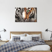 Toile Bengale Tiger Eye 3 Pc Étendu Canvas Fondu (Insitu(Chambre))