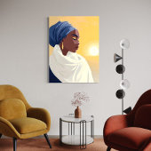 Toile Béni par l'oeuvre Sun African American Canvas