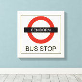 Toile Benidorm Bus Stop (Insitu (Plancher de Bois))
