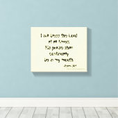 Toile Bénis soit le Seigneur (Insitu (Plancher de Bois))