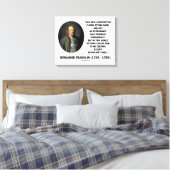 Toile Benjamin Franklin Citation sur l'impôt de la mort (Insitu(Chambre))