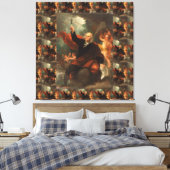 Toile Benjamin Franklin Dessin d'électricité du ciel (Insitu(Chambre))