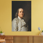 Toile BENJAMIN FRANKLIN par Joseph Siffred Duplessis (Insitu(Salon))