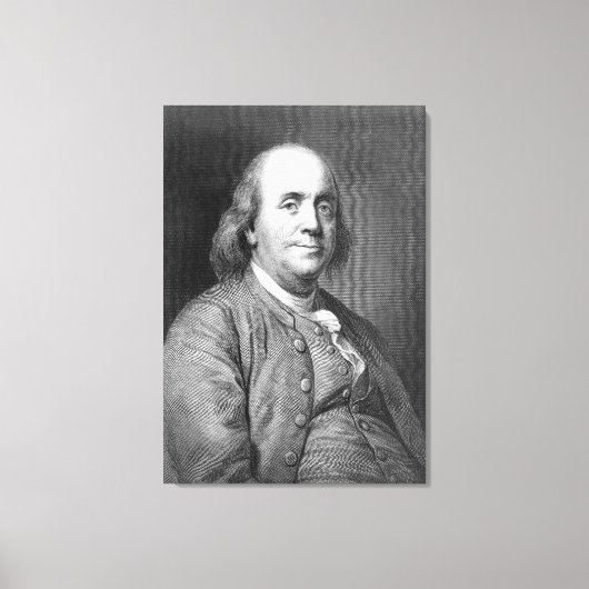 Toile Benjamin Franklin président historique portrait de (Recto)