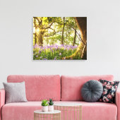 Toile Bent arbre dans la forêt bluebell (Insitu(Salon))