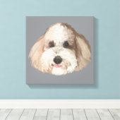 Toile Bentley Portrait Pet Drawing (Insitu (Plancher de Bois))