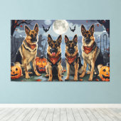 Toile Berger allemand Halloween Éffrayant (Insitu (Plancher de Bois))